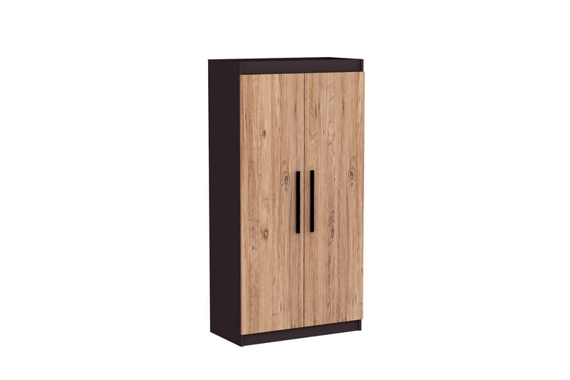 Akser Garderobe 90x180 cm, Natur/Antrasitt
