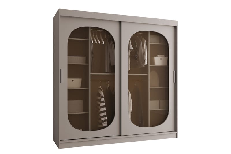 Allegra Garderobe 200x200 cm - Beige - Oppbevaring - Garderober & garderobesystem