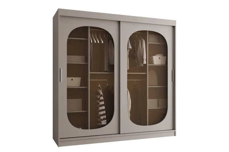 Allegra Garderobe 200x200 cm - Beige - Oppbevaring - Garderober & garderobesystem