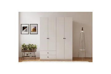 Alven Garderobe 120x180 cm - Matt Hvit - Oppbevaring - Garderober & garderobesystem