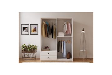Alven Garderobe 120x180 cm - Matt Hvit - Oppbevaring - Garderober & garderobesystem