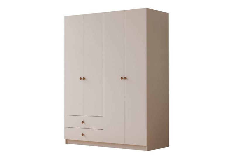 Alven Garderobe 120x180 cm - Matt Hvit - Oppbevaring - Garderober & garderobesystem