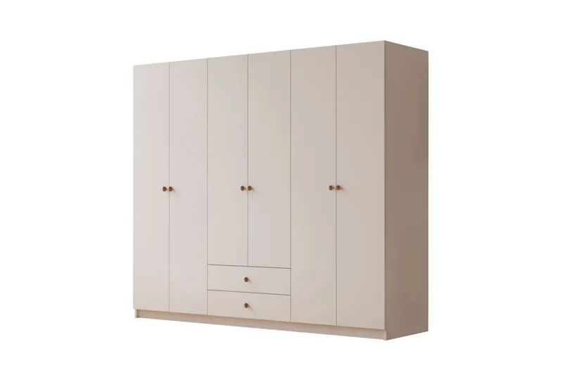 Alven Garderobe 180x180 cm - Matt Hvit - Oppbevaring - Garderober & garderobesystem