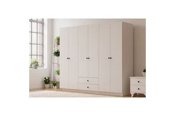 Alven Garderobe 180x180 cm - Matt Hvit - Oppbevaring - Garderober & garderobesystem