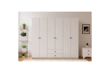 Alven Garderobe 180x180 cm - Matt Hvit - Oppbevaring - Garderober & garderobesystem