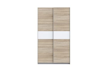 Amyracle Garderobe 62x121 cm - Hvit/Brun/Grå - Oppbevaring - Garderober & garderobesystem