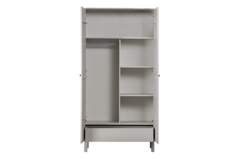 Antonie Garderobeskap 53x100 cm - Grå - Oppbevaring - Garderober & garderobesystem