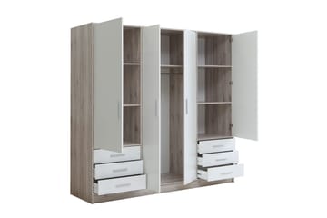Ashgate Garderobe 207 cm - Brun/Hvit - Oppbevaring - Garderober & garderobesystem