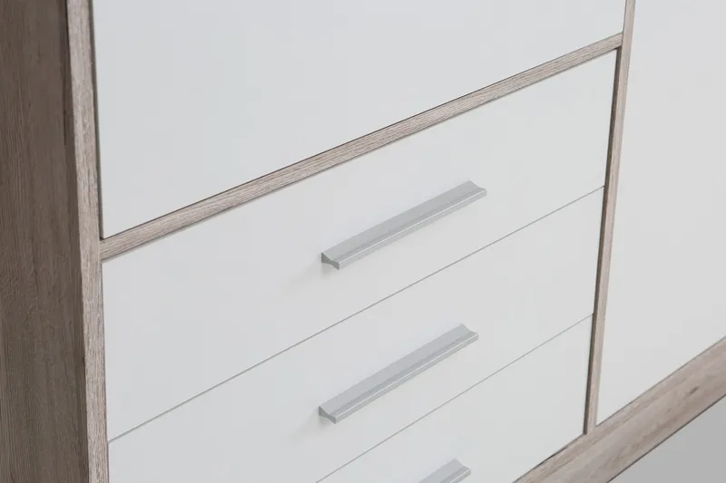 Ashgate Garderobe 207 cm - Brun/Hvit - Oppbevaring - Garderober & garderobesystem