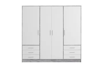 Ashgate Garderobe 207 cm - Grå/Hvit - Oppbevaring - Garderober & garderobesystem