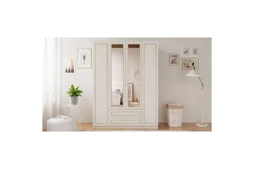 Auric Garderobe 140x180 cm - Matt Hvit - Oppbevaring - Garderober & garderobesystem