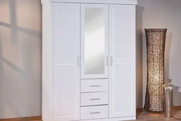 Bailey 4 Garderobeskap - Hvit - Oppbevaring - Garderober & garderobesystem