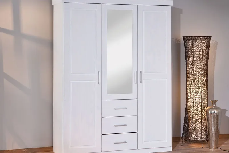 Bailey 4 Garderobeskap - Hvit - Oppbevaring - Garderober & garderobesystem