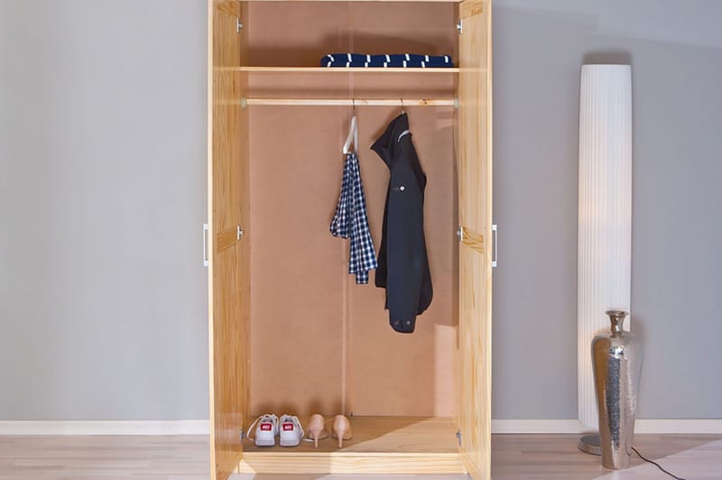 Bailey Garderobe 95 cm - Furu - Oppbevaring - Garderober & garderobesystem