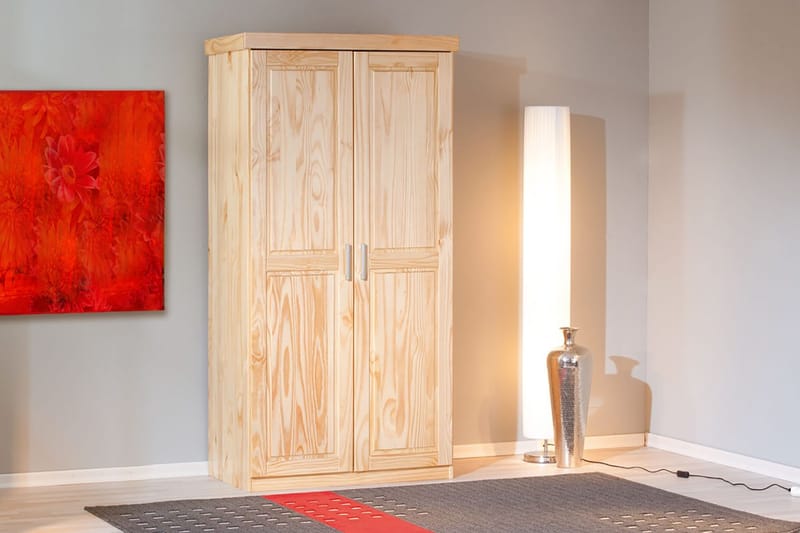 Bailey Garderobe 95 cm - Furu - Oppbevaring - Garderober & garderobesystem