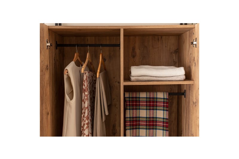 Batler Garderobe 52x104 3 Dører - Natur - Oppbevaring - Garderober & garderobesystem