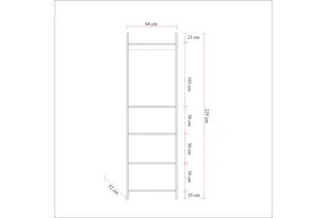 Batler Garderobe 52x104 3 Dører - Natur - Oppbevaring - Garderober & garderobesystem