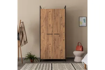 Batler Garderobe 52x104 4 dører - Natur - Oppbevaring - Garderober & garderobesystem