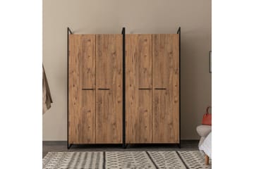 Batler Garderobe 52x104 4 dører - Natur - Oppbevaring - Garderober & garderobesystem