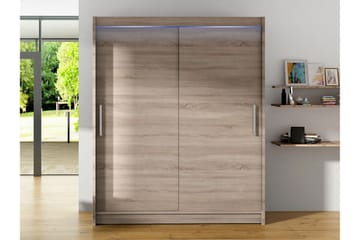 Bay Garderobe 150x200 cm - Brun - Oppbevaring - Garderober & garderobesystem
