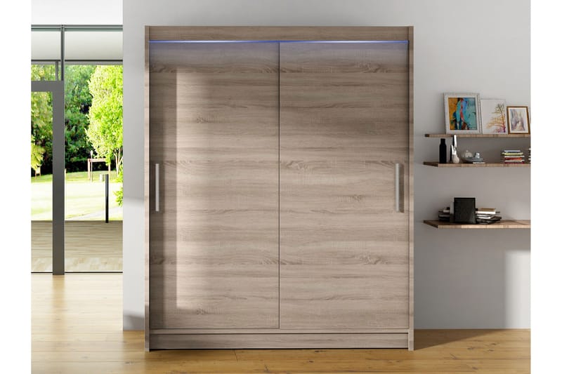 Bay Garderobe 150x200 cm - Brun - Oppbevaring - Garderober & garderobesystem