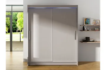 Bay Garderobe 150x200 cm - Grå - Oppbevaring - Garderober & garderobesystem