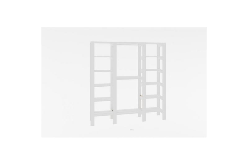 Bertoaria Garderobe 161x180 cm, Hvit