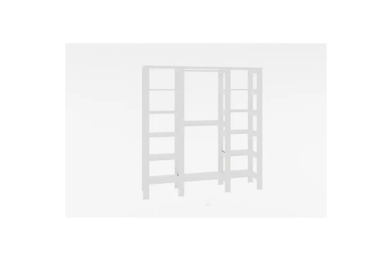 Bertoaria Garderobe 161x180 cm, Hvit