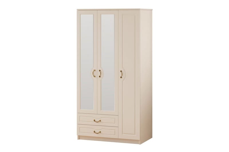 Beyric Garderobe 105x210 cm - Matt Hvit - Oppbevaring - Garderober & garderobesystem