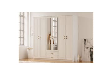 Beyric Garderobe 210x210 cm - Matt Hvit - Oppbevaring - Garderober & garderobesystem