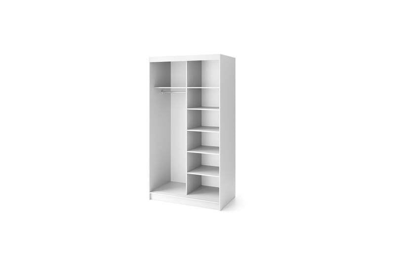 Biancco Garderobe 120x220 cm - Hvit - Oppbevaring - Garderober & garderobesystem