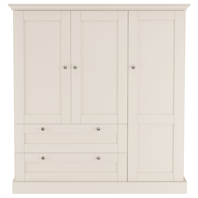 Binz garderobe 122x130 cm - Kasjmirkrem - Oppbevaring - Garderober & garderobesystem
