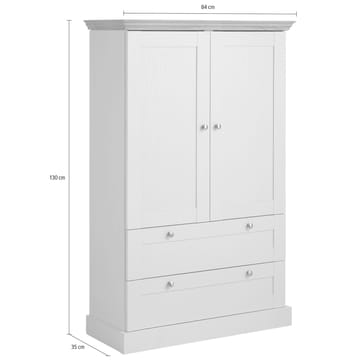 Binz garderobe 83x130 cm - Kasjmirkrem - Oppbevaring - Garderober & garderobesystem