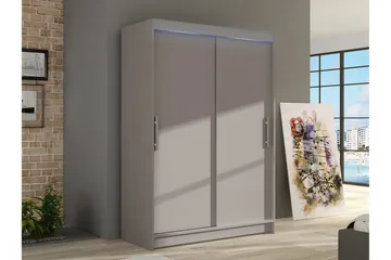 Biscayne Garderobeskap 120x200 cm - Svart - Oppbevaring - Garderober & garderobesystem