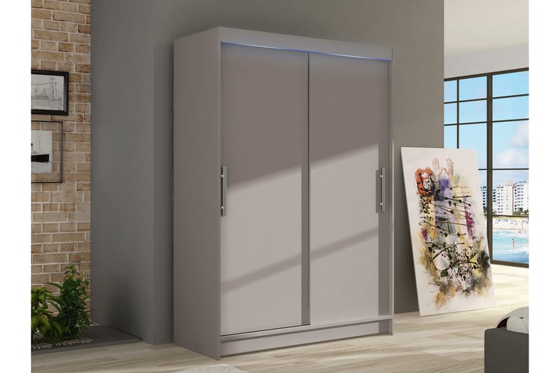 Biscayne Garderobeskap 120x200 cm - Svart - Oppbevaring - Garderober & garderobesystem