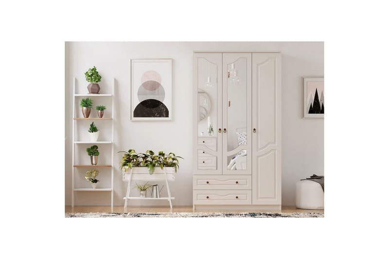 Brelin Garderobe 105x210 cm - Matt Hvit - Oppbevaring - Garderober & garderobesystem