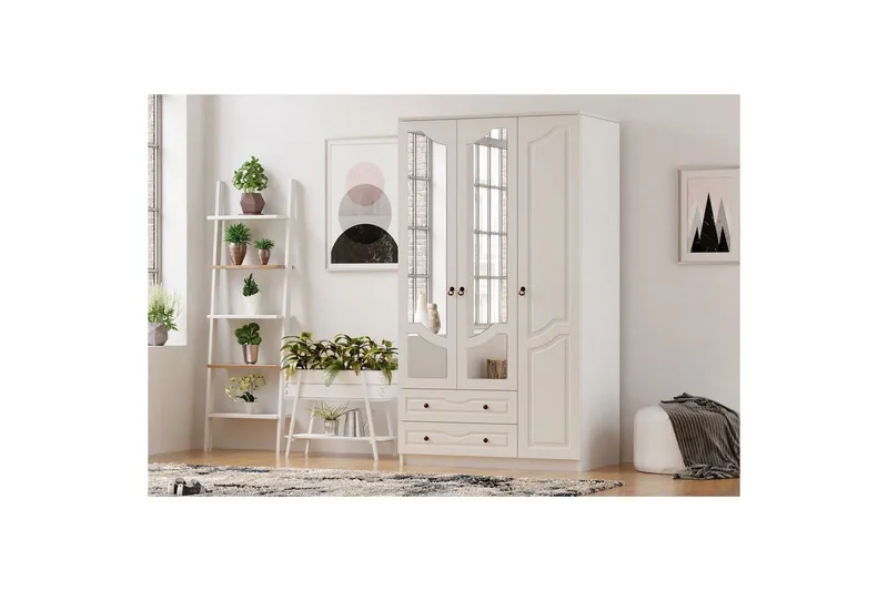 Brelin Garderobe 105x210 cm - Matt Hvit - Oppbevaring - Garderober & garderobesystem