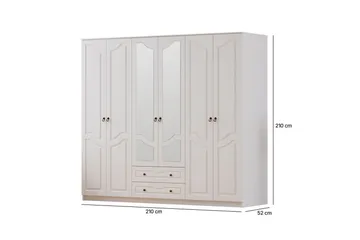 Brelin Garderobe 210x210 cm - Matt Hvit - Oppbevaring - Garderober & garderobesystem