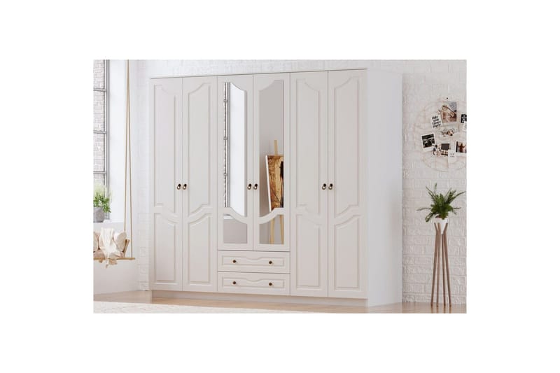 Brelin Garderobe 210x210 cm - Matt Hvit - Oppbevaring - Garderober & garderobesystem