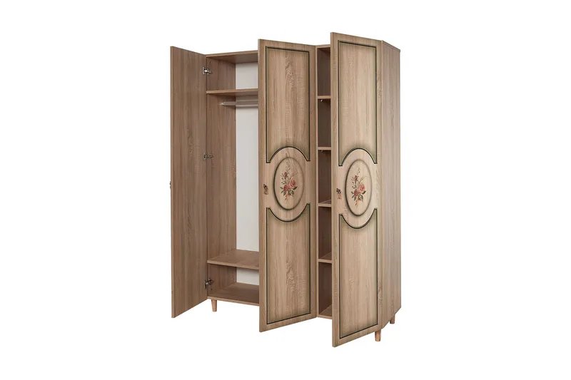 Brokind Garderobe 135 cm - Brun - Oppbevaring - Garderober & garderobesystem