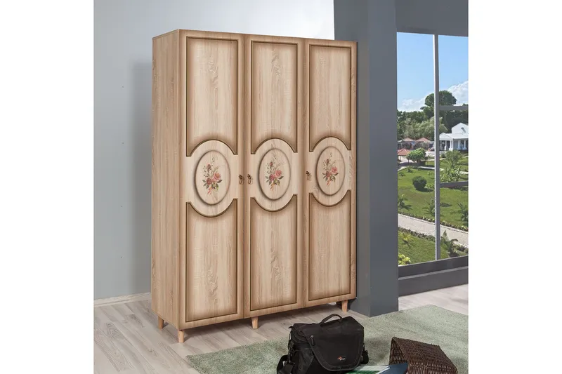 Brokind Garderobe 135 cm - Brun/Eik - Oppbevaring - Garderober & garderobesystem