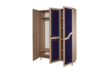 Brokind Garderobe 135 cm - Brun/Lilla - Oppbevaring - Garderober & garderobesystem