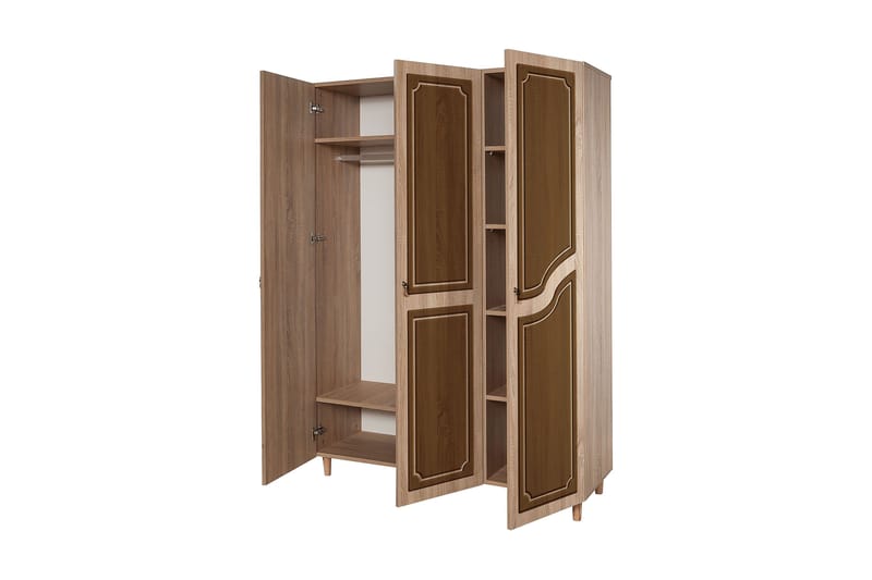 Brokind Garderobe 135 cm - Brun/Oransje - Oppbevaring - Garderober & garderobesystem