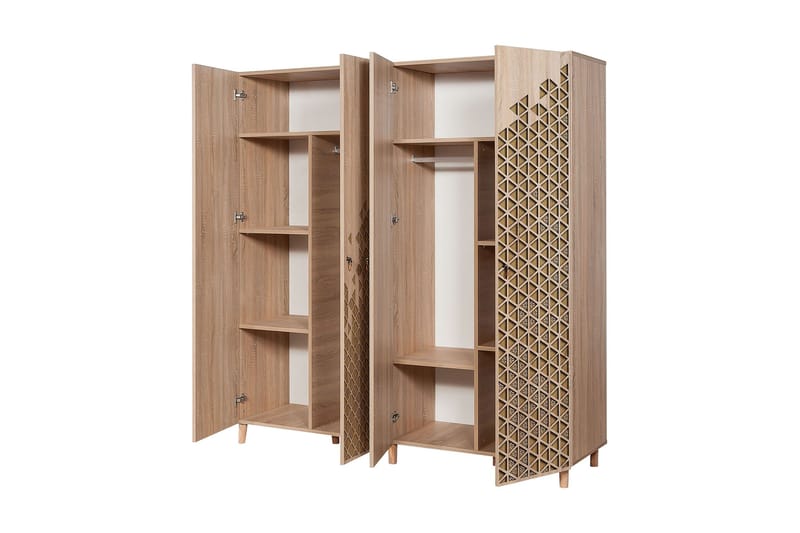 Brokind Garderobe 180 cm - Brun/Eik - Oppbevaring - Garderober & garderobesystem