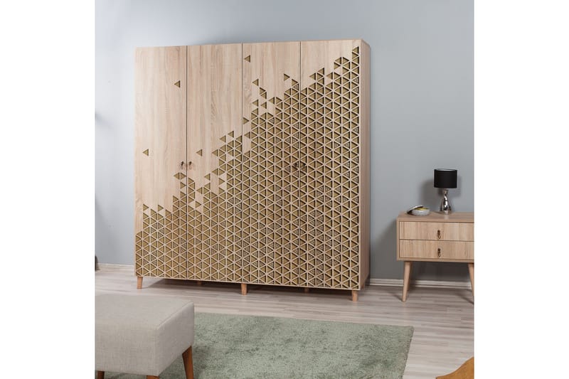 Brokind Garderobe 180 cm - Brun/Eik - Oppbevaring - Garderober & garderobesystem