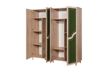 Brokind Garderobe 180 cm - Brun/Grønn - Oppbevaring - Garderober & garderobesystem
