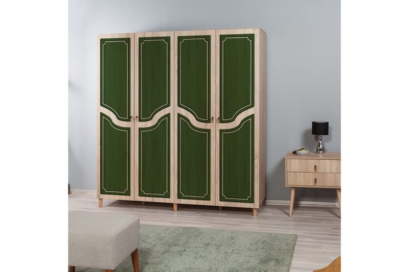 Brokind Garderobe 180 cm - Brun/Grønn - Oppbevaring - Garderober & garderobesystem