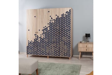 Brokind Garderobe 180 cm - Brun/Lilla - Oppbevaring - Garderober & garderobesystem