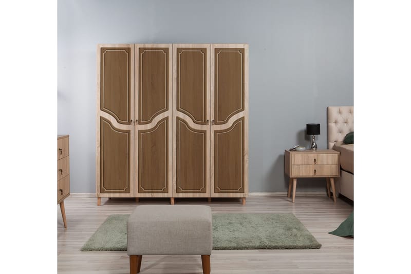 Brokind Garderobe 180 cm - Brun/Oransje - Oppbevaring - Garderober & garderobesystem