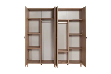 Brokind Garderobe 180 cm - Brun/Rød - Oppbevaring - Garderober & garderobesystem